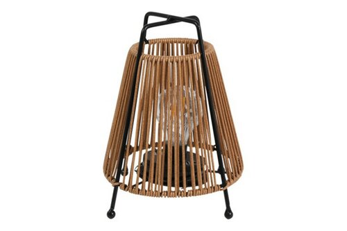 Countryfield tafellamp Solar con Onora 22 cm bruin - afbeelding 1