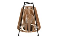 Countryfield tafellamp Solar con Onora 22 cm bruin