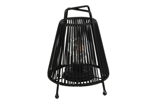 Countryfield Tafellamp Solar con Onora 22 cm zwart - afbeelding 1