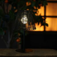 Countryfield Tafellamp solar LED Hira 33 cm zwart - afbeelding 2