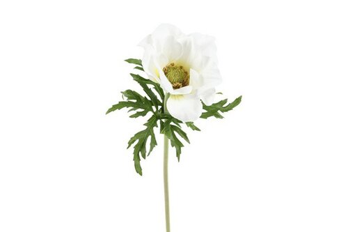 Countryfield zijden bloem Anemone L 52 cm wit