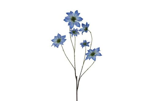 Countryfield zijden bloem Clematis 113 cm blauw
