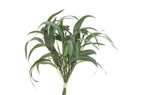 Countryfield zijden bloem Eucalyptus 45 cm wit