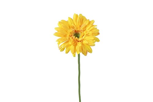 Countryfield zijden bloem Gerbera Leanne 60 cm geel