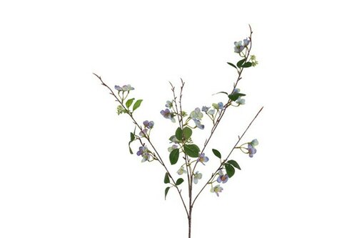 Countryfield zijden bloem Prunus 99 cm blauw