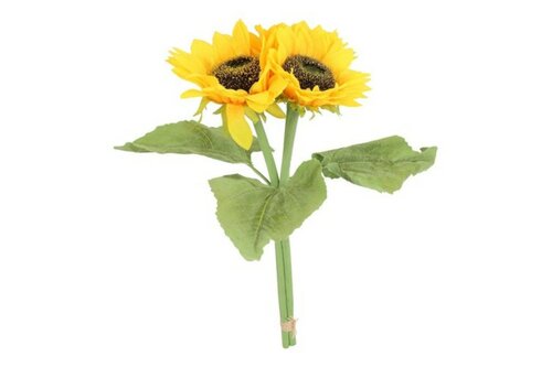 Countryfield zijden bloem zonnebloem 35 cm geel