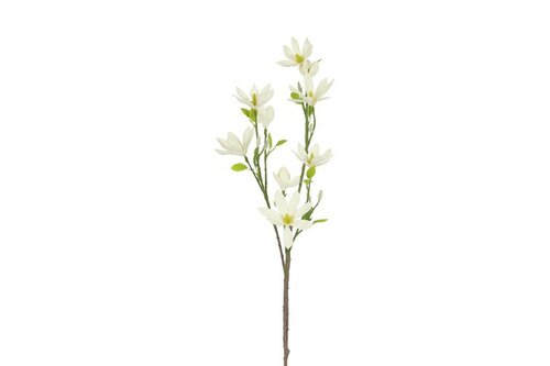 Countryfield zijden magnolia L 105 cm wit