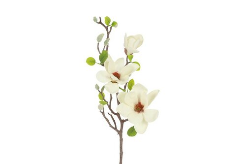 Countryfield zijden magnolia S wit 75 cm