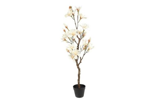 Countryfield zijden Magnolia XL plant 110 cm wit