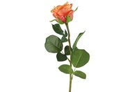Countryfield zijden roos oranje - afbeelding 1