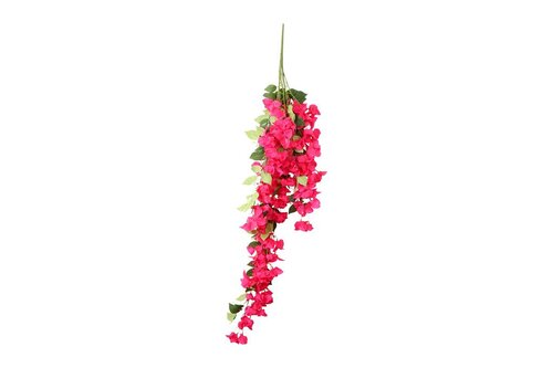 Countryfield zijden steker/hang Bougianvillea XL 124 cm fuchsia