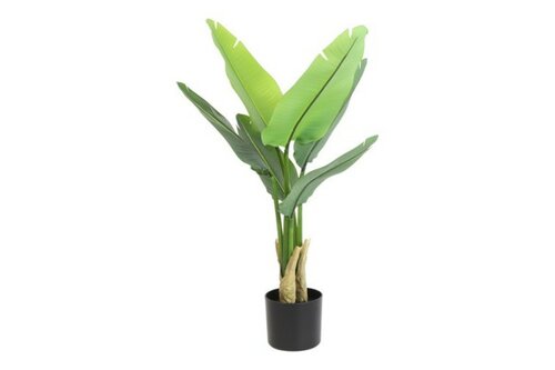 Countryfield zijden Strelitzia plant 90 cm groen