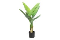 Countryfield zijden Strelitzia plant 90 cm groen