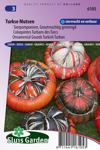 Cucurbita Maxima zaden Turkse Mutsen mix