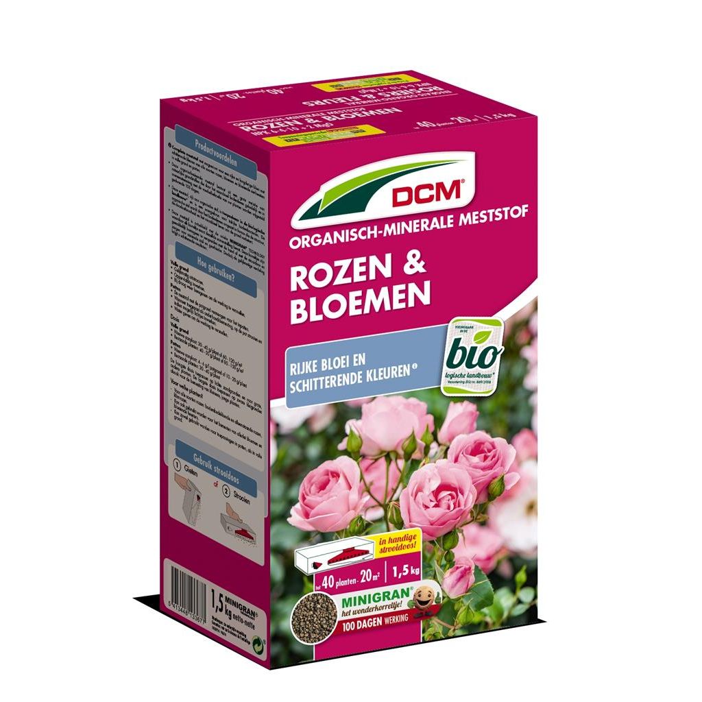 Organische meststof voor rozen en bloemen 1.5 kg
