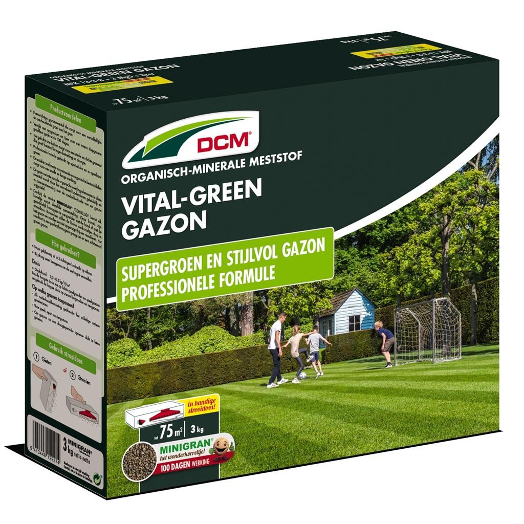 Dcm Vital-Green Gazonmeststoffen 3 kg (Mg)