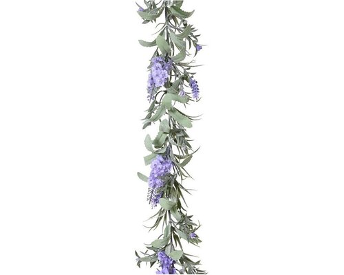 Decoris bloemenguirlande 150 cm donker licht paars