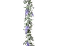 Decoris bloemenguirlande 150 cm donker licht paars