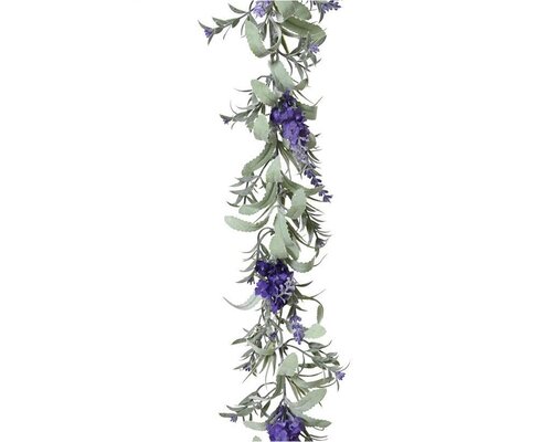 Decoris bloemenguirlande 150 cm donker paars