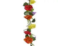 Decoris bloemguirlande 170 cm multi