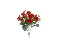 Decoris Boeket bloem 18 cm rood