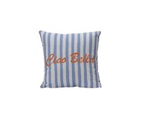 Decoris Kussen chiao bella 43 x 43 cm blauw/wit