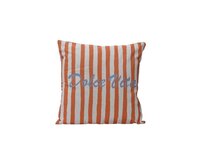 Decoris Kussen dolce vita 43 x 43 cm oranje/wit