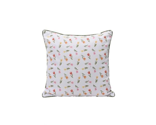 Decoris kussen polyester 45 x 45 cm tulp