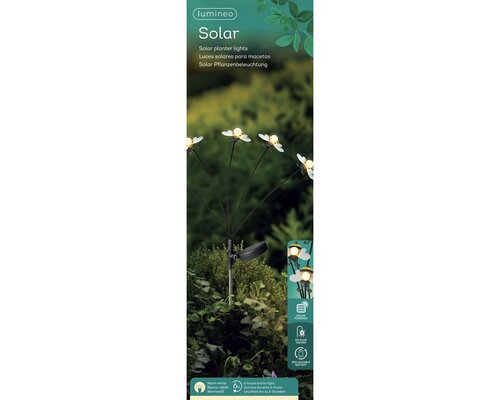 Decoris Solar tuinsteker bee 60 cm geel/warm-wit - afbeelding 3