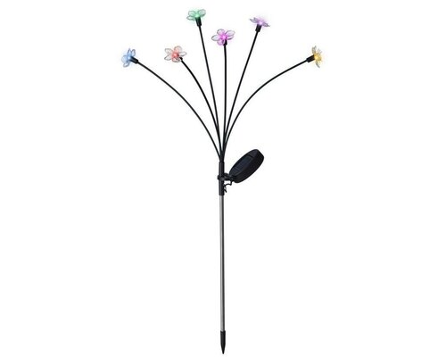 Decoris Solar tuinsteker flower 70 cm multicolor - afbeelding 1