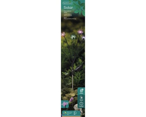 Decoris Solar tuinsteker flower 70 cm multicolor - afbeelding 3