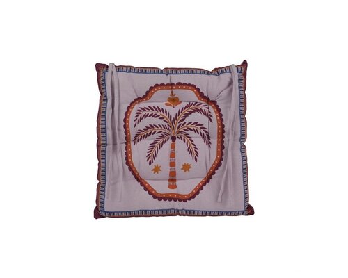 Decoris stoelkussen grote palmboom 40 x 40 cm mix