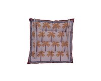 Decoris stoelkussen kleine palmboom 40 x 40 cm mix