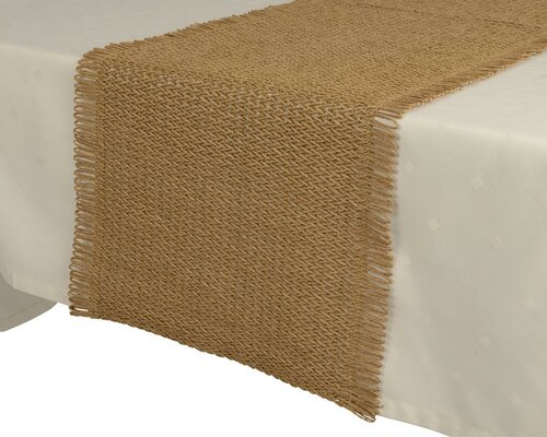 Decoris Tafelloper touw 140 cm donker bruin - afbeelding 2