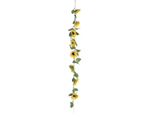 Decoris Zonnebloemguirlande 150 cm geel