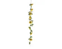 Decoris Zonnebloemguirlande 150 cm geel