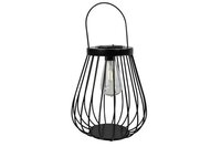 Decostar Hanglamp solar LED ro Debi 25 cm zwart