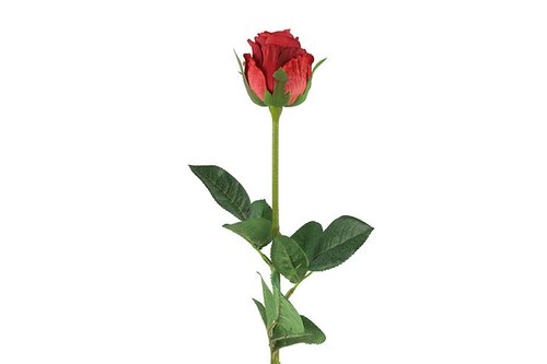 Decostar kunst roos 70 cm rood