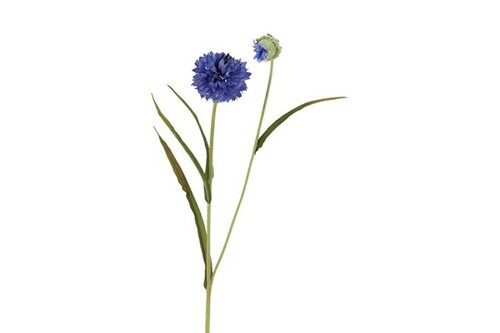 Decostar kunstbloem Centauria 77 cm blauw