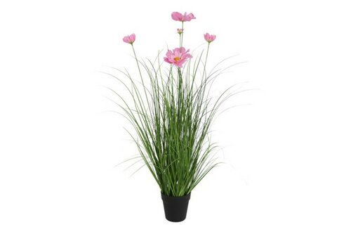 Decostar kunstplant cosmos 90 cm roze