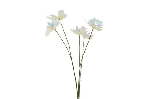 Decostar kunsttak vlinder iriserend 76 cm crème