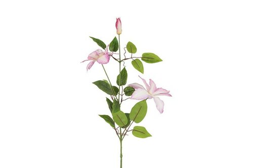 Decostar zijdebloem Clematis 85 cm roze