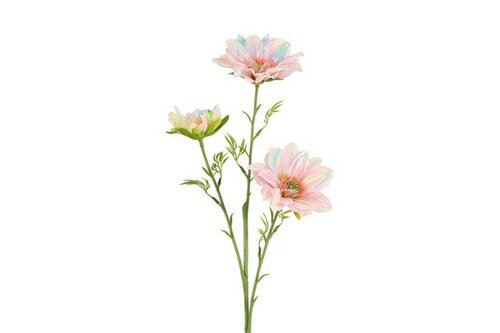 Decostar zijdebloem Dahlia iriserend 62 cm roze