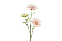 Decostar zijdebloem Dahlia iriserend 62 cm roze