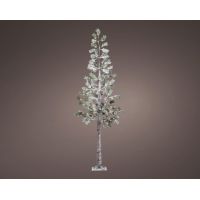 Denneboom met sneeuw 128 lamps 240 cm - afbeelding 3