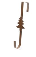 Deurhanger krans bruin kerstboom