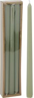 Dinerkaarsen 6 stuks 30 cm groen