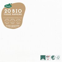 Duni servetten ice white 33x33 cm