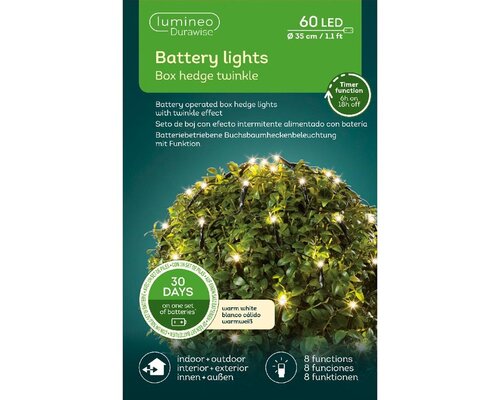 Durawise led buxus net 60 lampjes buiten - afbeelding 3