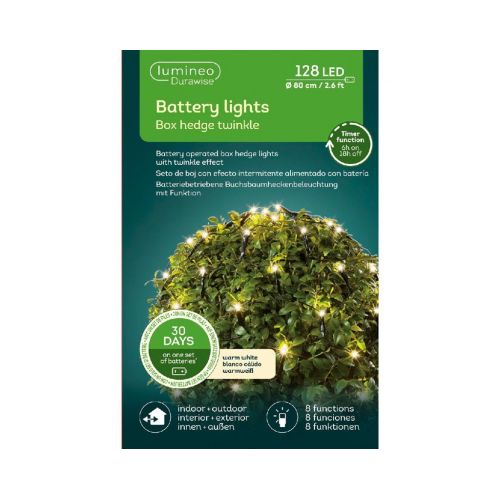 Durawise led buxusnet 128 lampjes buiten - afbeelding 3